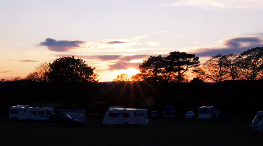 camp ground sunset