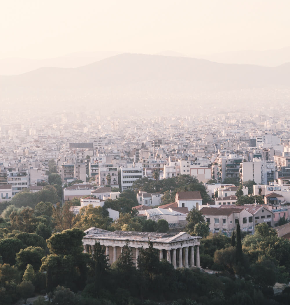 Golden hour in Athens