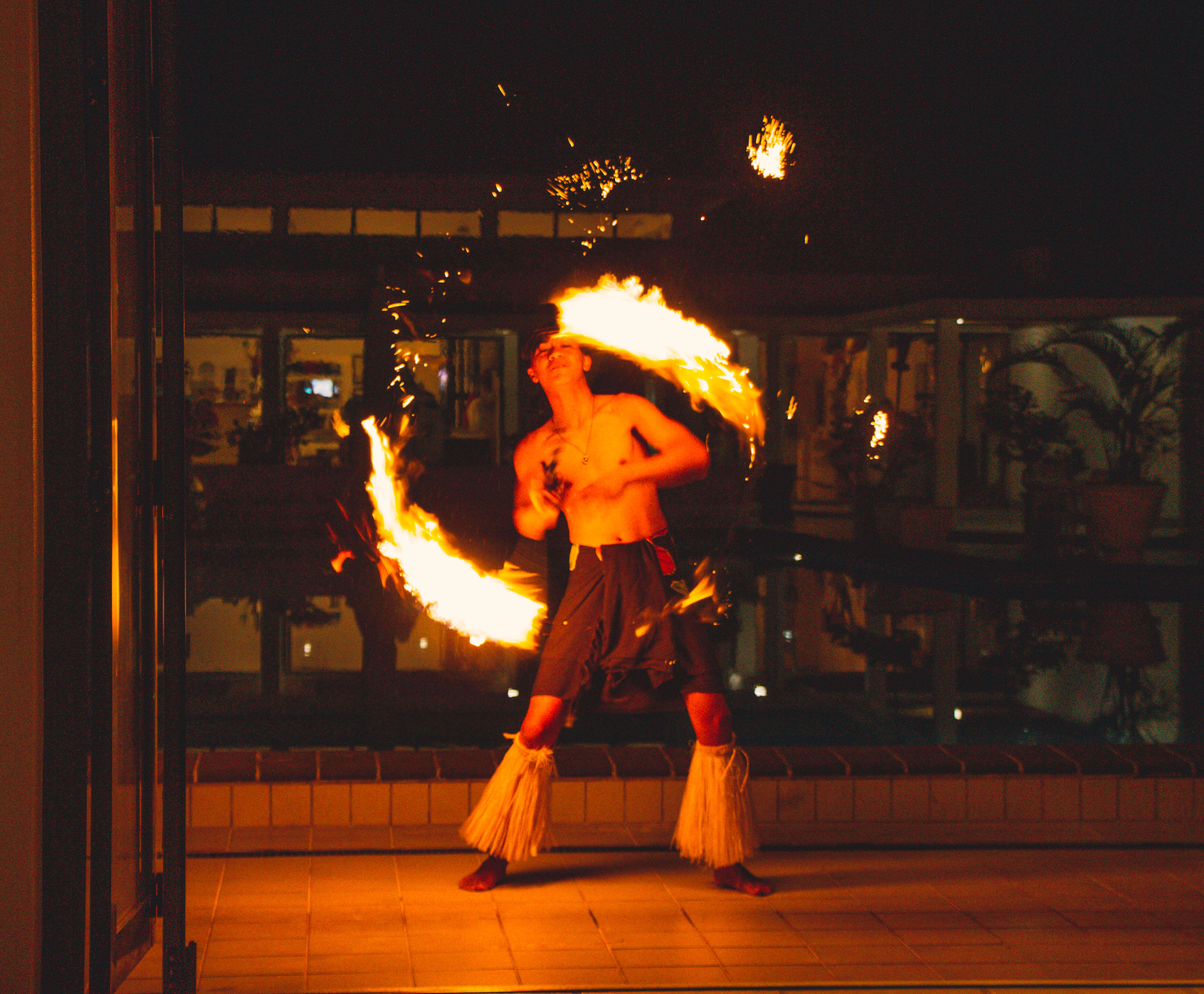 Rarotonga fire dance