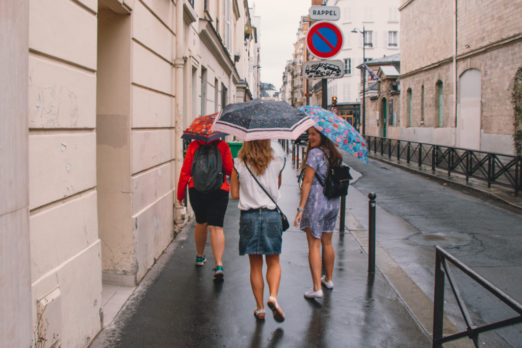 Paris rain