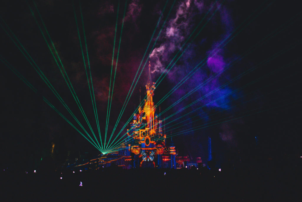Disney castle night